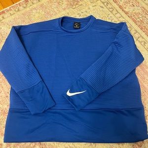 Nike Ribbed Blue Sweatshirt